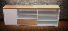 RACK BAJO LCD LUSTRADO - MUEBLES SANTA MARIA