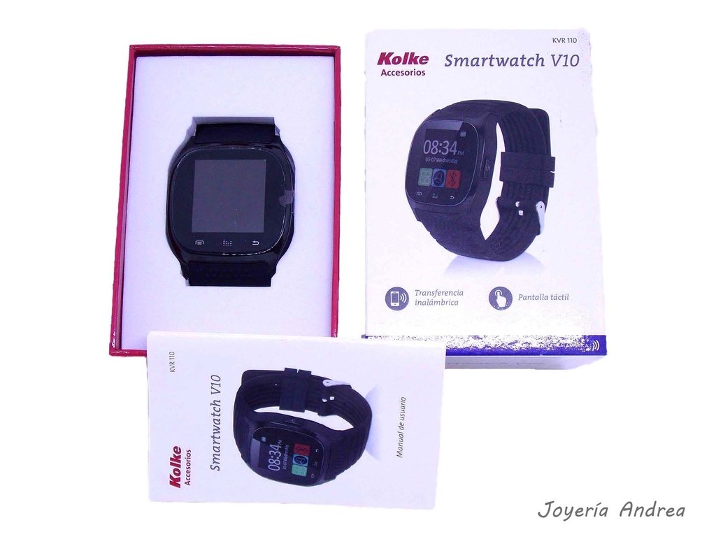 Smartwatch Kokel Negro con Correa de Silicona