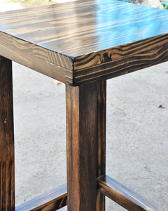 Banqueta alta Visby bar madera maciza sustentable - FENIX manufactura de muebles