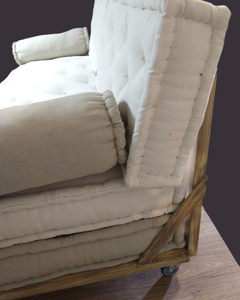 Base de colchón con respaldo Sendai whells madera sustentable - comprar online