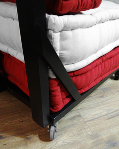 Base de colchón con respaldo Sendai whells madera sustentable - comprar online