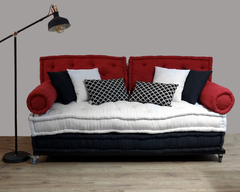 Sillón esquinero modular tatami con Bases Sendai con respaldo - tienda online