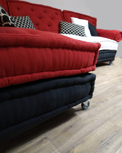 Imagen de Sillón esquinero modular tatami con Bases Sendai con respaldo