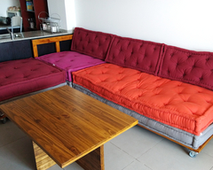 Imagen de Sillón esquinero modular tatami con Bases Sendai con respaldo
