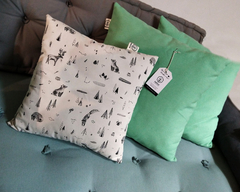 Almohadón Decorativo Sustentable Con Funda Desmontable - tienda online