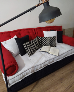 Sillón esquinero modular tatami con Bases Sendai con respaldo - FENIX manufactura de muebles