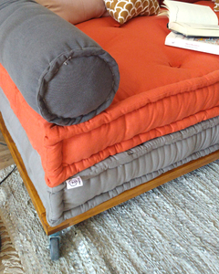 Sillón esquinero modular tatami con Bases Sendai con respaldo - comprar online