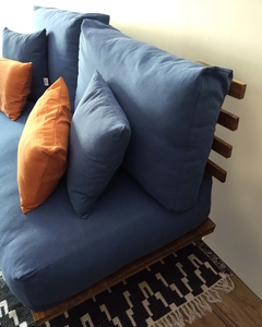 Sillón Ikigai sustentable en madera y textil - comprar online