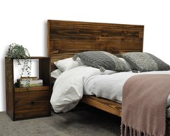 Cama Japonesa con respaldo madera sustentable pallet reciclado - tienda online