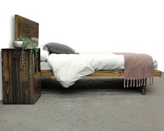 Cama Japonesa con respaldo madera sustentable pallet reciclado - comprar online