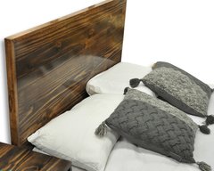 Imagen de Cama Japonesa con respaldo madera sustentable pallet reciclado