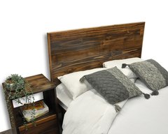 Cama Japonesa con respaldo madera sustentable pallet reciclado