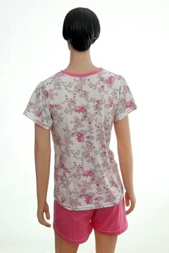 Pijama de Mujer Verano Remera Short Algodón Talle 4, 5, 6 - TopBuy Tienda