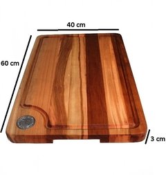 Tabla De Picar O Corte Madera Lenga Gourmet 60 X40 X 3 Cm en internet