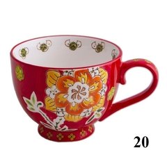 Imagen de Taza Decorada con Relieve Pintada A Mano