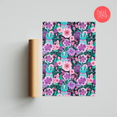 "Colores en mi jardín" Ilustración 300 grs.