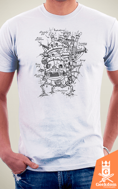 Camiseta Castelo Animado - Projeto - by Le Duc | Geekdom Store | www.geekdomstore.com