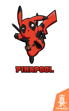 Camiseta Deadpool - Pokémon Mercenário - by Piccolo | Geekdom Store | www.geekdomstore.com 