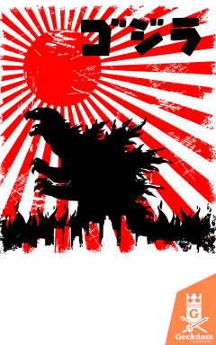 Camiseta Godzilla - Monstro Japonês - by Ddjvigo