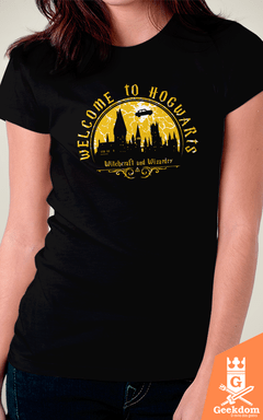 Camiseta Harry Potter - Bem-vindo a Hogwarts - by Le Duc - Geekdom Store - Camisetas Geek Nerd