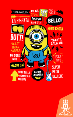 Camiseta Minions - Citações Famosas - by Olipop | Geekdom Store | www.geekdomstore.com