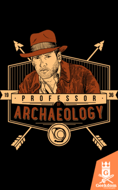 Camiseta Indiana Jones - Professor de Arqueologia - by Azafran | Geekdom Store