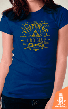 Camiseta Zelda - Clube de Heróis Triforce - by Azafran | www.geekdomstore.com