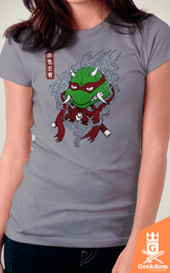 Camiseta Tartarugas Ninja - Oni Vermelho - by Pigboom | www.geekdomstore.com