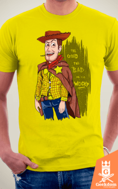 Camiseta O Bom, o Mau e o Woody - by Cardoso | www.geekdomstore.com