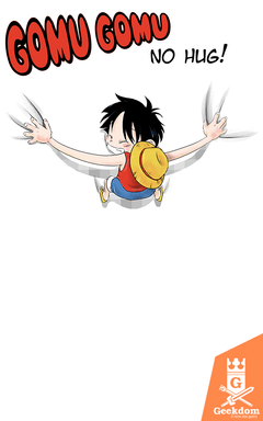 Camiseta One Piece - Abraço do Luffy - by PsychoDelicia | Geekdom Store | www.geekdomstore.com