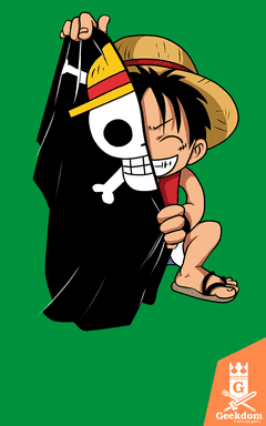 Camiseta One Piece - Bandeira - by PsychoDelicia