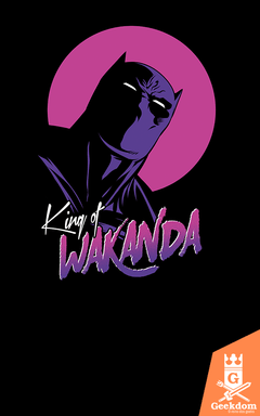 Camiseta Pantera Negra - Rei de Wakanda - by Ddjvigo | Geekdom Store | www.geekdomstore.com 