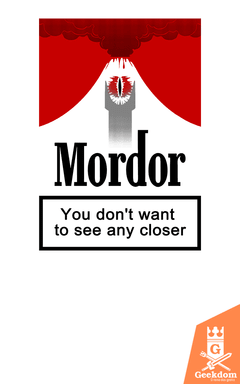 Camiseta Senhor dos Anéis - Mordor Adverte - by RicoMambo | Geekdom Store | www.geekdomstore.com