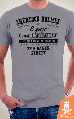 Camiseta Sherlock Holmes - Detetive Consultor - by Azafran | Geekdom Store | www.geekdomstore.com 