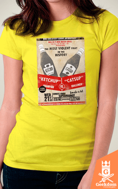 Camiseta Simpsons - Ketchup vs Catsup - by PsychoDelicia | Geekdom Store | www.geekdomstore.com 