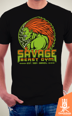 Camiseta Street Fighter - Academia Selvagem - by Pigboom | Geekdom Store | www.geekdomstore.com