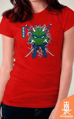 Camiseta Tartarugas Ninja - Oni Azul - by Pigboom - loja online