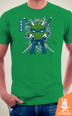 Camiseta Tartarugas Ninja - Oni Azul - by Pigboom na internet