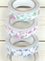 Washi tape 3 unidades de tela diseño surtido