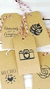 24 Tag papel Kraft 4,7x 9,5 cm