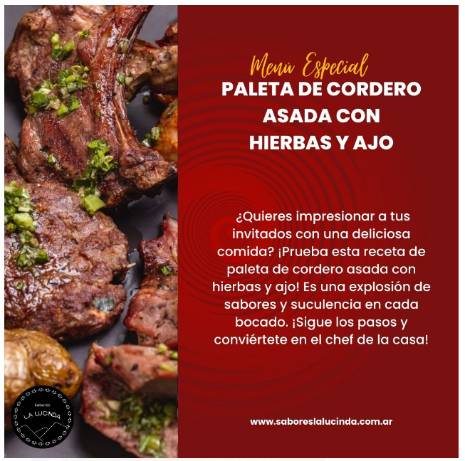 Receta PALETA DE CORDERO ASADA