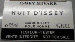 NUIT D' ISSEY POUR HOMME EDT x 125 ml (Tester) - Perfumes Lourdes