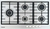 BOMPANI BO293MQ/N ANAFE GAS 90CM 5 HORNALLAS SKYLINE (8955) - comprar online