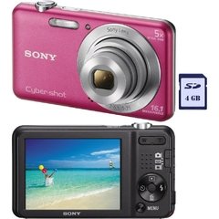 Câmera Digital Sony Cyber-Shot Dsc-W710/Pb Br4 Rosa Com 16.1 Mp, Zoom Óptico de 5X, LCD 2,7" - comprar online