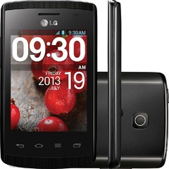 Celular LG Optimus L1 II E410 Preto Single Chip,Tela de 3", Android 4.1, Câmera 2MP, 3G, Wi-Fi, FM, MP3 e Bluetooth