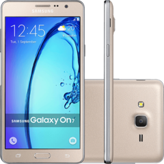 Smartphone Samsung Galaxy On 7 Dual Chip Android 5.1 Tela 5.5" 8GB 4G Câmera 13MP - Dourado