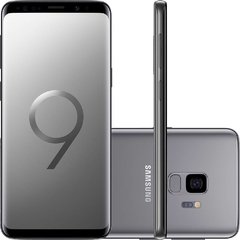 Smartphone Samsung Galaxy S9 Plus Cinza 128GB, Tela Infinita de 6.2", Dual Chip, Android 8.0, Câmera Dupla de 12MP, 6GB de RAM e Processador Octa-Core