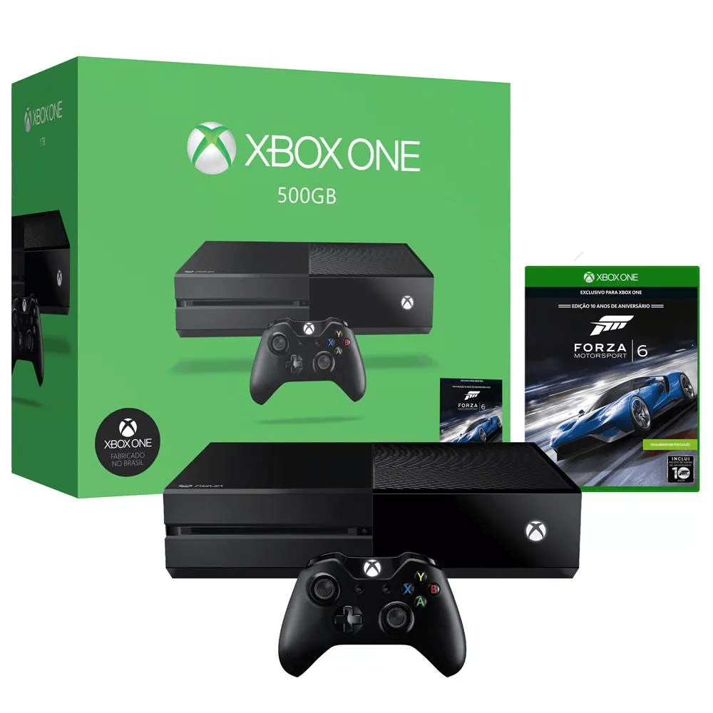 Console Xbox One 500Gb Sem Kinect + Jogo Forza 6