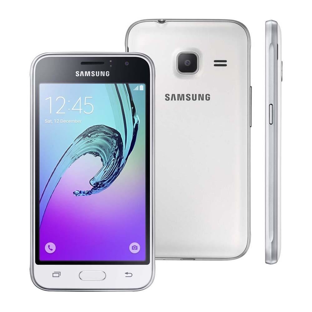 Smartphone Samsung Galaxy J1 Mini SM-J105B/DL Branco Dual Chip Android   Lollipop 3G Wi-Fi Câmera Traseira de 5 MP