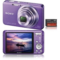 Câmera Digital Sony Cyber-shot DSC-W570/V Violeta 16.1 MP, LCD 2.7", Foto Panorâmica, Vídeo em HD - comprar online